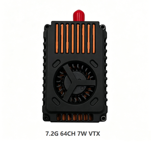 Transmisor de Video VTX de 7.2G 64CH 7W para Drones FPV RC con Ventilador de Refrigeración y Antena - Product Image 1