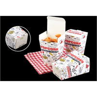Boîte d'aliment à emporter jetable personnalisée pour livraison boîtes d'emballage en papier pour traiteur frites hot dog hamburger pop-corn poulet