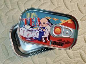 カスタムカラーとロゴフラット包装ティンプレート容器フラットメタルケースSquaretinボックスヒンジ付き金属缶ギフト用 - Product Image 5