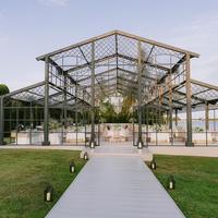 Tente d'atrium modulaire en aluminium ZC, ignifuge, imperméable, grand espace pour banquets en plein air et rassemblements d'entreprise, utilisable en toutes saisons
