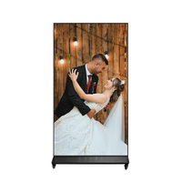 Écran publicitaire LCD ultra-plat de 75 pouces, résolution HD 4K, pour événements, fêtes, affichage au sol, centres commerciaux, ascenseurs