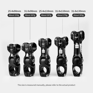 Lunje Bán Buôn Phụ Tùng Xe Đạp Nhôm Rèn Xe Đạp Gốc 35Mm Siêu Ánh Sáng Có Thể Điều Chỉnh Riser Xe Đạp Gốc - Product Image 4