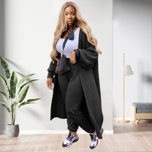 Cárdigan Cálido de Invierno, Abrigos Largos de Felpa para Mujer, a la Moda - Product Image 3