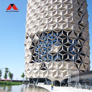 Plaques uniques en alliage d'aluminium tridimensionnel Alumtimes <span class=keywords><strong>pour</strong></span> l'art architectural extérieur moderne des murs-rideaux - Product Image 2