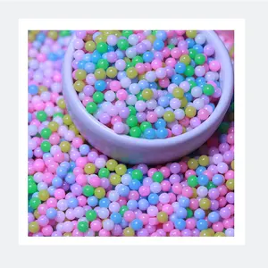 3mm 4mm 5mm Candy Color NO Hole Beads Acrylic Beads for Jewelry Making Handmade Kids Toys DIY