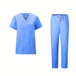 Hospital Use Nursing <b>Scrubs</b> Woven Polyester Rayon Medical <b>Scrub</b> <b>Sets</b> Nurse Uniform Medical <b>Scrub</b> <b>Sets</b> - Product Image 4