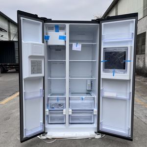 Side by side tủ lạnh với <span class=keywords><strong>Ice</strong></span> Crusher <span class=keywords><strong>Ice</strong></span> <span class=keywords><strong>Maker</strong></span> và Wine Bar 613l công suất lớn làm mát bằng không khí tự động Defrost BLDC Inverter 220 50/60 - Product Image 4