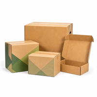 Boîtes en carton ondulé RSC écologiques personnalisées, cartons en carton kraft pour livres, papeterie, expédition, résistant aux UV, logo, faible MOQ