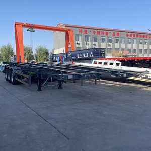 Semi-remorque squelette en acier Hstarauto personnalisée de 40 pieds à 3 essieux pour le transport de conteneurs, avec une charge utile maximale de 50T - Product Image 6