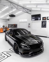 Diffuseur de pare-chocs arrière en fibre de carbone pour W205 C63 AMG, lèvre avant, aileron arrière, jupe latérale, calandre, compatible avec Benz W205 C63 AMG Coupé