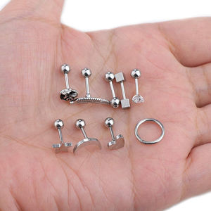 Boucles d'oreilles en or fin avec zircon et <span class=keywords><strong>diamant</strong></span> squelette, fabrication industrielle, pour <span class=keywords><strong>piercing</strong></span> d'<span class=keywords><strong>oreille</strong></span>, bijoux pour cartilage percé, 2025 OEM, 1 paire - Product Image 3