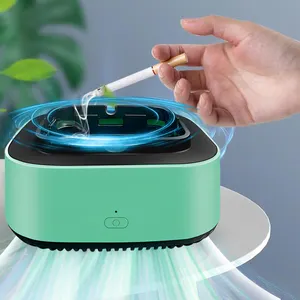 Cenicero multiusos con función de purificador de aire, Cenicero de eliminación de humo y olores, purificador automático de aniones, Cenicero, accesorios para fumar