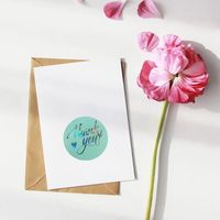 Autocollants de remerciement en feuille d'argent, impression d'autocollants adhésifs imperméables, impression personnalisée