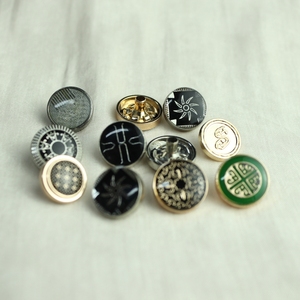 <span class=keywords><strong>Blazer</strong></span> Unisex con <span class=keywords><strong>Bottoni</strong></span> Metallici 18mm-23mm, Motivo Rettangolare in Lega di Zinco, Resistente all'Usura ed Esteticamente Gradevole - Product Image 3