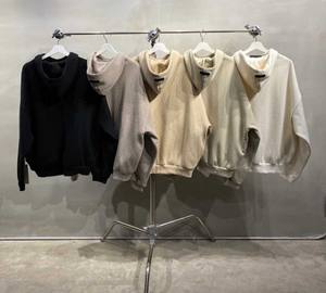 FO Couples Leisure Double Line 23 Cloud Series Hoodie ESS Flower Wheat <b>Grey</b> Hoodie - Product Image 4