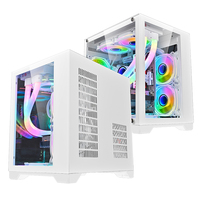 SNOWMAN Hot Sales Micro ATX Computer Case&Tower for Desktop PC Gaming Cabinet With Tempered Glass