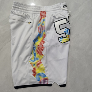 Short de Basketball Américain <span class=keywords><strong>d</strong></span>'<span class=keywords><strong>Été</strong></span> pour Hommes, Grande Taille, en Maille Respirante Brodé, Vente Chaude, Adapté aux Enfants - Product Image 4