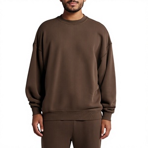 Sudaderas de Alta Calidad para Hombre, Fabricadas con Logotipo Personalizado OEM, Sudadera Holgada Lisa de Color Sólido Multicolor, Gruesa de 480 GSM, 100% Algodón - Product Image 2