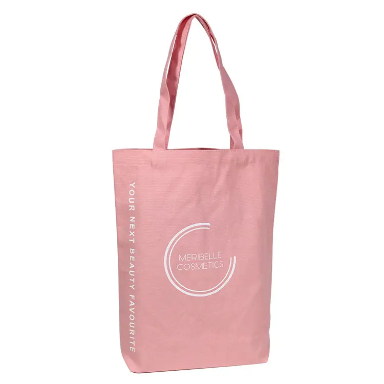 शीर्ष गुणवत्ता गुलाबी कपास बैग पुष्प कैनवास बैग ले जाना पदोन्नति