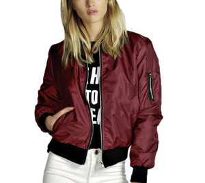 Chaqueta de Moda para Mujer, Otoño y Primavera, Cuello Alto, Corte Entallado, Color Sólido, con Cierre - Product Image 6