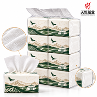 Mouchoirs en papier Kyrgyz Yurt Horse Eagle Snow Mountain Soft Pack, gaufrés, absorbants, 2 plis