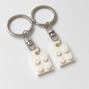 Acrylic Brick Heart Keychain 2Pcs Matching Set Building <b>Blocks</b> for Couples Love Gifts Boyfriend Girlfriend Anniversaries - Product Image 5