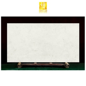 Boton đá nhân tạo đá đánh bóng Carrara đá cẩm thạch bàn ăn Bianco <span class=keywords><strong>Countertop</strong></span> <span class=keywords><strong>slab</strong></span> Trắng Quart tấm - Product Image 1