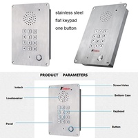 KNTECH KNZD-15 salle blanche interphone SIP2.0 VoIP téléphone industriel étanche et anti-vandalisme avec KNZD-15 d'alimentation POE