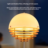 Lampadaire LED Bauhaus en fer, intensité variable en continu, lumière tricolore, haut de gamme, pour salon, ambiance coucher de soleil