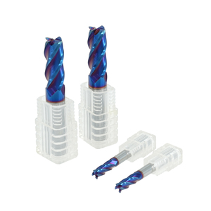 Nhà sản xuất cacbua vonfram endmill hrc65 <span class=keywords><strong>CNC</strong></span> xanh-naco lớp phủ vuông endmill - Product Image 1