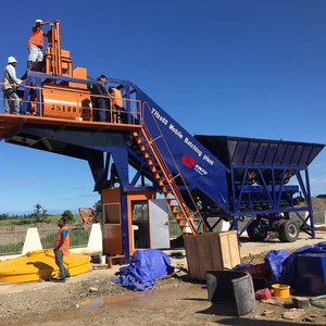 Centrale à béton mobile centrale de malaxage concrète de 60 mètres cubes pour la construction - Product Image 1