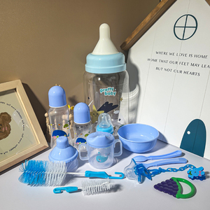 Ensemble cadeau d'alimentation pour bébé en silicone à col standard portable, <span class=keywords><strong>biberon</strong></span> pour bébé - Product Image 3