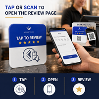 Vorx Tech 谷歌 NFC 评论卡批发定制 PVC 智能卡，带二维码，适用于零售店和酒店