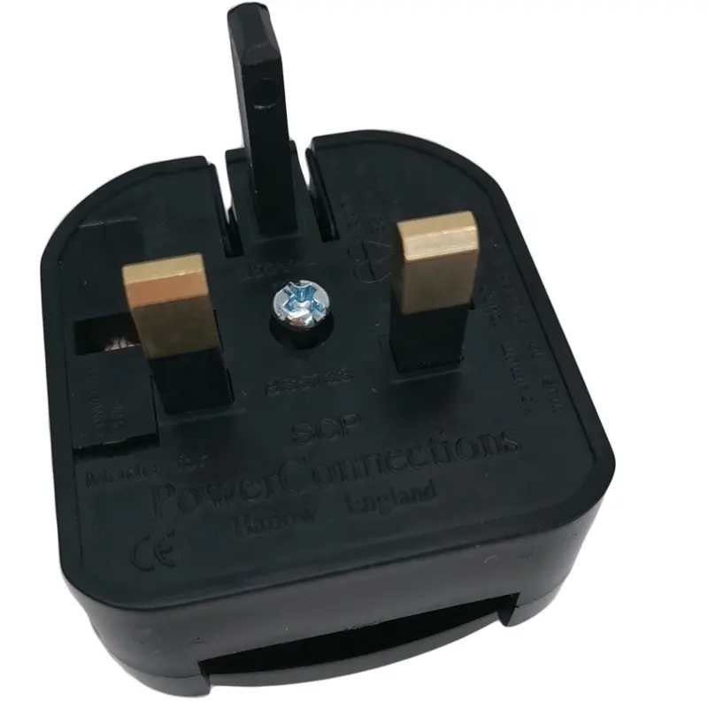 2 to 3 Pin EU to UK Travel Adapter Converter AC Power Plug