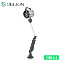 Projecteur de travail LED ONN M2 7,5W DC24V IP65 étanche en alliage d'aluminium 6000K/5000K Blanc froid CRI80 Certifié CE pour machine CNC