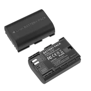 캐논 LPE6 카메라 용 2600mAh 7.4v 충전식 배터리 LP-E6 디지털 카메라 배터리 팩