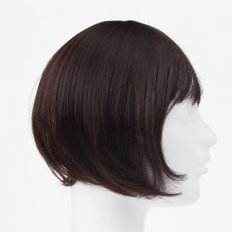 Sister's Side Bangs Top Hair Peluca Producto de cabello humano rojo-marrón - Product Image 1