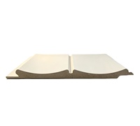 Panneau mural décoratif en MDF rainuré blanc apprêté pour la décoration intérieure