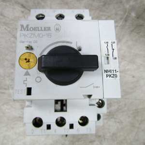 Disjoncteur de protection moteur Plc <span class=keywords><strong>Moeller</strong></span> <span class=keywords><strong>Pkzm0</strong></span>-16, 3 pôles, 600 Vca avec Nhi11-pkz0, vente en gros - Product Image 1