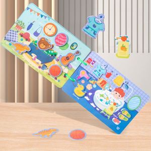 Children DIY Early <b>Educational</b> Busy <b>Book</b> Reusable Sticker Quiet Preschool Activities for Toddlers Baby Learning <b>Books</b> for Kids - Product Image 2
