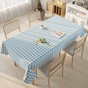 Tablecloth PVC Waterproof Table Cloth Table Cover Wholesale Customized Home Decoration Printed Plastic Logo Europe DR Home Decor
