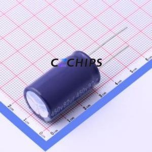 Condensador Electrolítico de Aluminio de Orificio Pasante EGW2WM820M30OT, Componente de Orificio Pasante (THT), D18xL30mm 82uF 20% 450V 18mm - Product Image 1