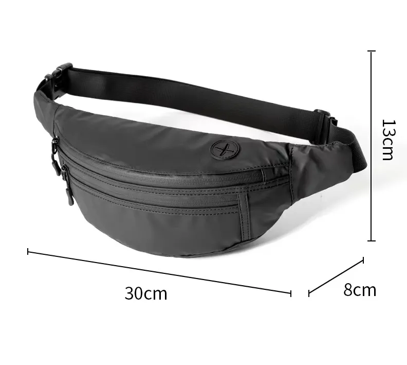 Bonita OEM Crossbody Shoulder Bag Fashion Handbag Black Women Phone Men Custom Printed Strap Mens Large Storge Pockets Bulk Port