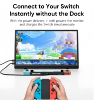 Moniteur portable 15,6 pouces FHD 1080P IPS, écran externe, extension Plug & Play, moniteurs sur pied pour ordinateur portable, Switch, jeux, Mac