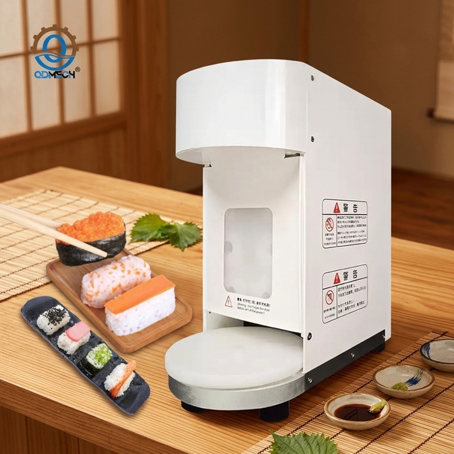 QDMECH Compact Energy Saving Electric Tabletop Sushi Nigiri Machine Sushi Rice Ball Machine Onigiri Making Machine