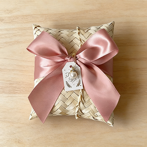 <span class=keywords><strong>Sac</strong></span> à <span class=keywords><strong>main</strong></span> unique en bambou tissé à la <span class=keywords><strong>main</strong></span> pour mariage, cadeau pour la mariée, la demoiselle d'honneur ou les invités, avec décoration en nœud. - Product Image 5