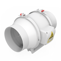 Ventilateur d'extraction d'air en ligne MIA Model 6 pouces pour système HVAC hydroponique avec contrôle intelligent pour éclairage de tente de culture