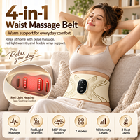 Ceinture de massage abdominale rechargeable à impulsions basse fréquence, masseur de taille pour la relaxation des muscles abdominaux, le remodelage corporel et le fitness à domicile