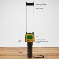 Detector de Humedad Digital Inteligente con Retroiluminación y Voz AR991, Analizador de Grano para Múltiples Tipos de Granos