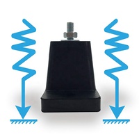 Support d'isolation des vibrations en caoutchouc, supports d'amortisseurs en caoutchouc pour climatiseurs, coussinets en caoutchouc absorbant les vibrations